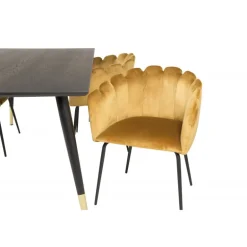 Dipp t Spisebordssæt - Sort og Messing