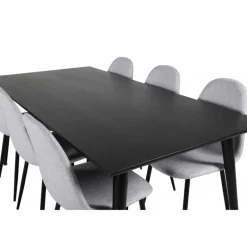 Dipp t Spisebordssæt - Sort og Lysegrå