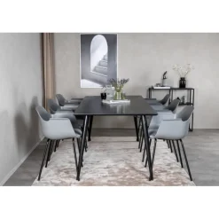 Dipp t Spisebordssæt - Sort og Grå