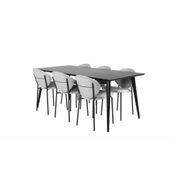 Dipp t Spisebordssæt - Sort og Grå