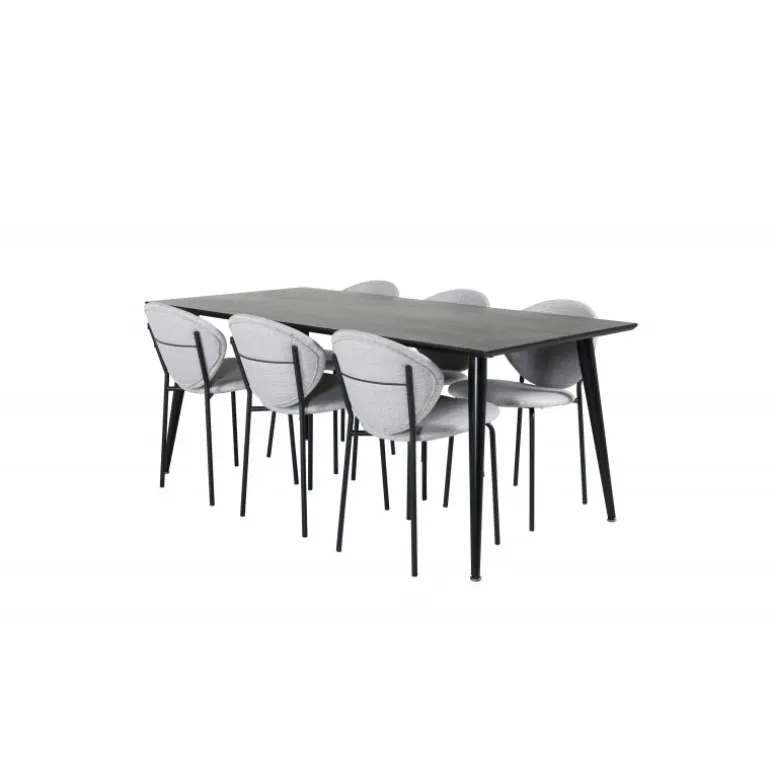 Dipp t Spisebordssæt - Sort og Grå