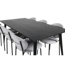 Dipp t Spisebordssæt - Sort og Grå