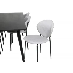 Dipp t Spisebordssæt - Sort og Grå