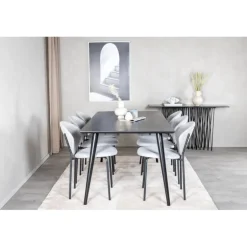 Dipp t Spisebordssæt - Sort og Grå