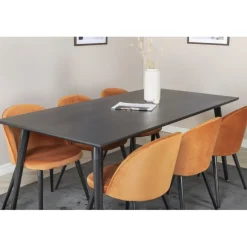 Dipp t Spisebordssæt - Sort og Light Cognac