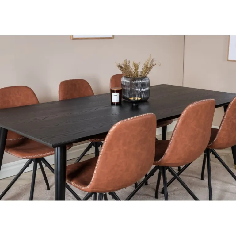 Dipp t Spisebordssæt - Sort og Brun