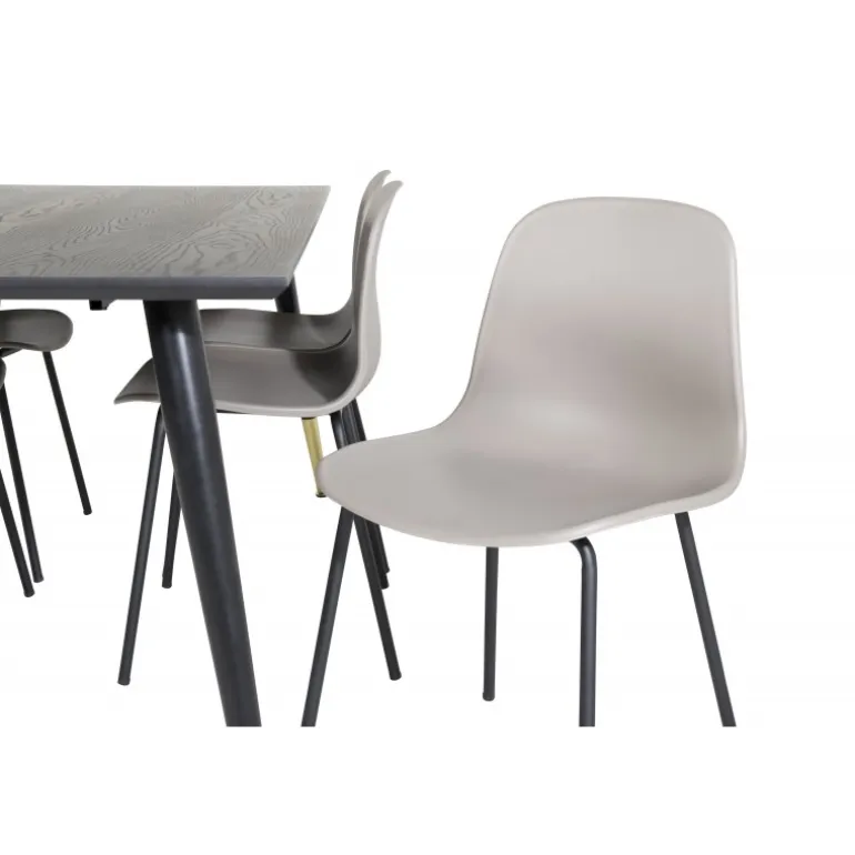 Dipp t Spisebordssæt - Sort, Messing og Grøn