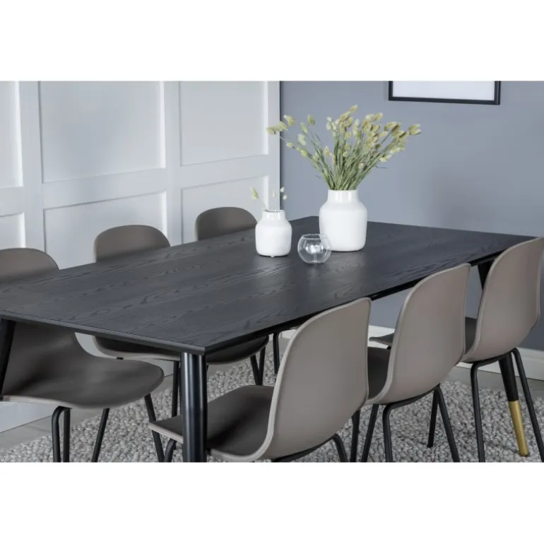 Dipp t Spisebordssæt - Sort, Messing og Grøn