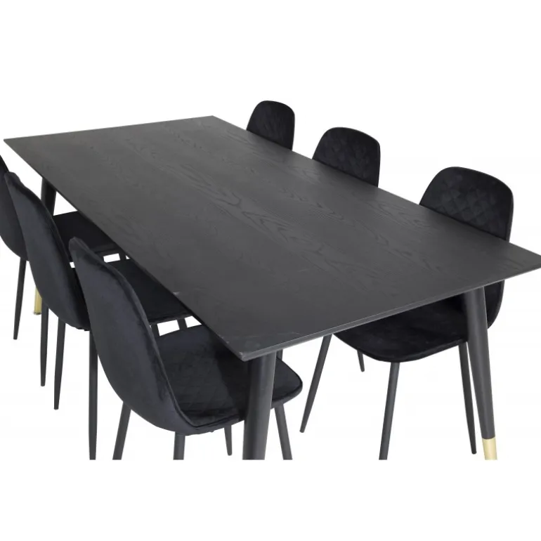 Dipp t Spisebordssæt - Sort og Messing