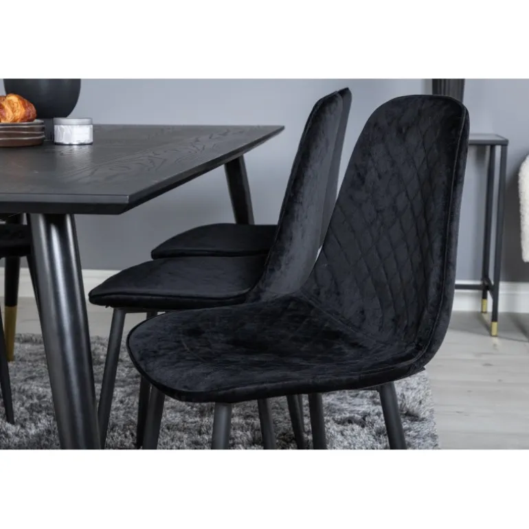 Dipp t Spisebordssæt - Sort og Messing