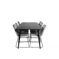 Dipp t Spisebordssæt - Sort og Grå