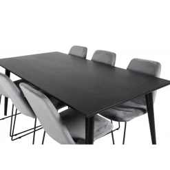 Dipp t Spisebordssæt - Sort og Grå