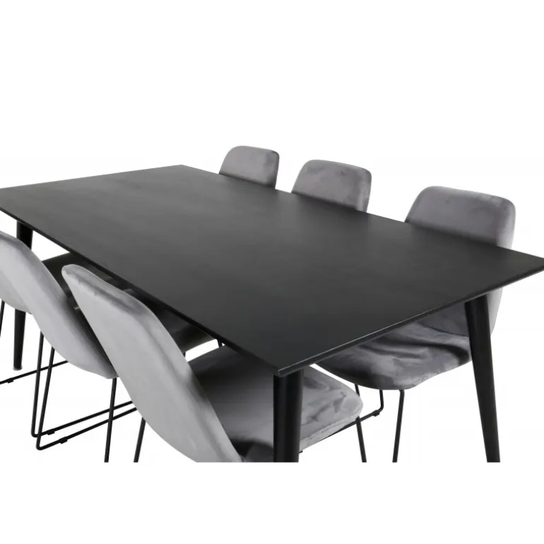 Dipp t Spisebordssæt - Sort og Grå