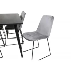 Dipp t Spisebordssæt - Sort og Grå