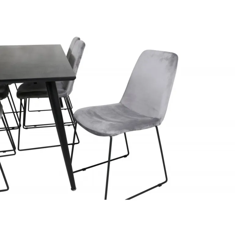 Dipp t Spisebordssæt - Sort og Grå