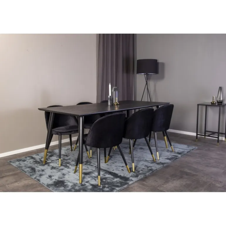 Dipp t Spisebordssæt - Sort og Messing