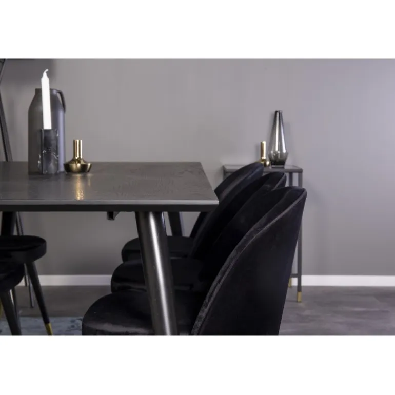 Dipp t Spisebordssæt - Sort og Messing