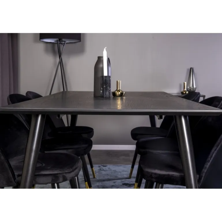 Dipp t Spisebordssæt - Sort og Messing