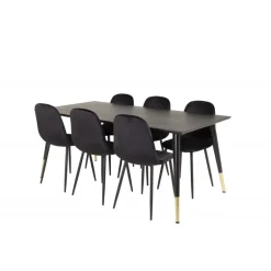 Dipp t Spisebordssæt - Sort og Messing