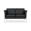 Dragør 2 pers. sofa - Sort bonded læder
