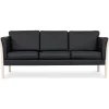 Dragør 3 pers. sofa - Sort tekstillæder