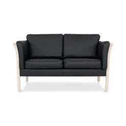 Dragør 3+2 sofasæt - Sort bonded læder