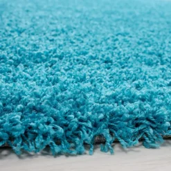 Dream 4000 Rund tæppe - Turkis