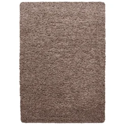 Dream Shaggy tæppe Ensfarvet - Mokka