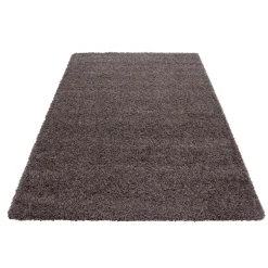 Dream Shaggy tæppe Ensfarvet - Brun