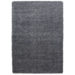 Dream Shaggy tæppe Ensfarvet - Grå