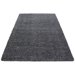 Dream Shaggy tæppe Ensfarvet - Grå