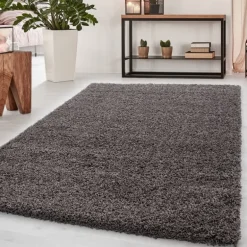 Dream Shaggy Tæppeløber Ensfarvet - Brun