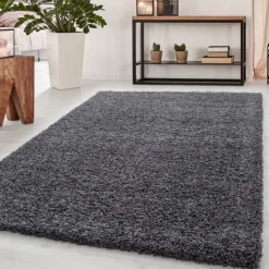 Dream Shaggy Tæppeløber Ensfarvet - Grå
