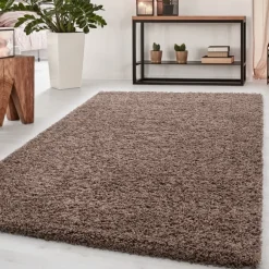 Dream Shaggy Tæppeløber Ensfarvet - Mokka