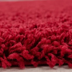 Dream Shaggy Tæppeløber Ensfarvet - Rød