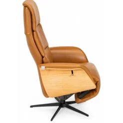 Dundee – lænestol med indbygget skammel