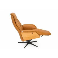 Dundee – lænestol med indbygget skammel