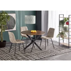 EDGAR Rund Spisebord Ø100 cm - Valnød