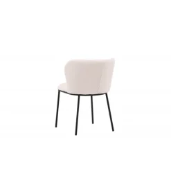 Edina Spisestol - Hvid Boucle