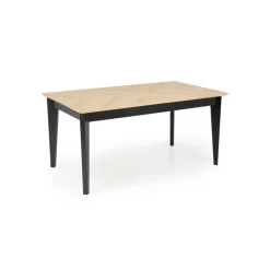 EDMONDO bord Naturlig eg/Sort