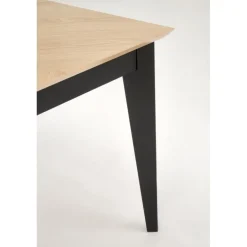 EDMONDO bord Naturlig eg/Sort