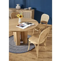 ELEFANTE Rundt spisebord, Naturlig eg