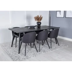 Elegant t Spisebordssæt - Sort