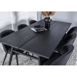 Elegant t Spisebordssæt - Sort