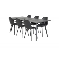 Elegant t Spisebordssæt - Sort