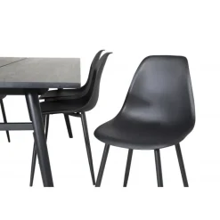 Elegant t Spisebordssæt - Sort