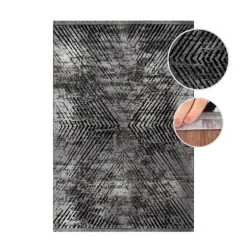 Elite Kortluvet tæppe Vintage - Grå