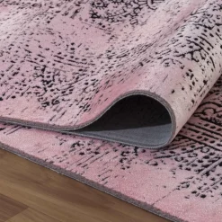 Elite Kortluvet tæppe Vintage - Rosa