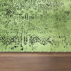 Elite Kortluvet tæppe Vintage - Grøn