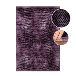 Elite Kortluvet Tæppeløber Vintage - Lilla